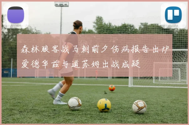 森林狼客战马刺前夕伤病报告出炉爱德华兹与道苏姆出战成疑